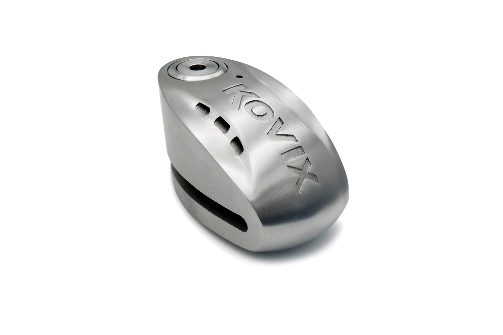 Kovix Candado de disco con alarma KNX15-SS (15mm) - Color acero inox