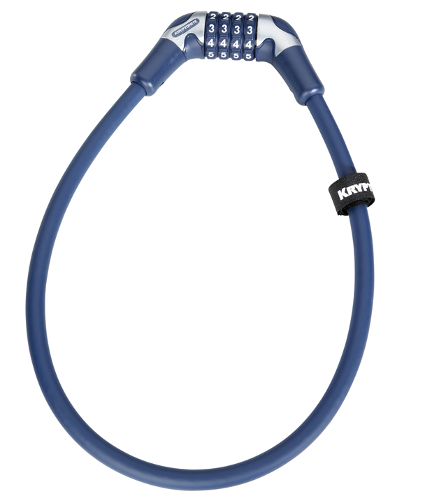 Kryptonite Antirrobo de cable combinación Kryptoflex 1265  (12x650mm) - Color azul
