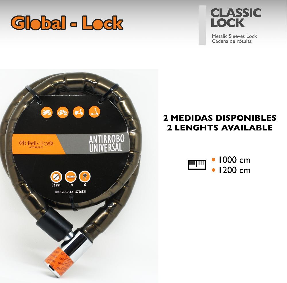 Global-Lock Antirrobo de rótulas CLASSIC LOCK (1200mm)