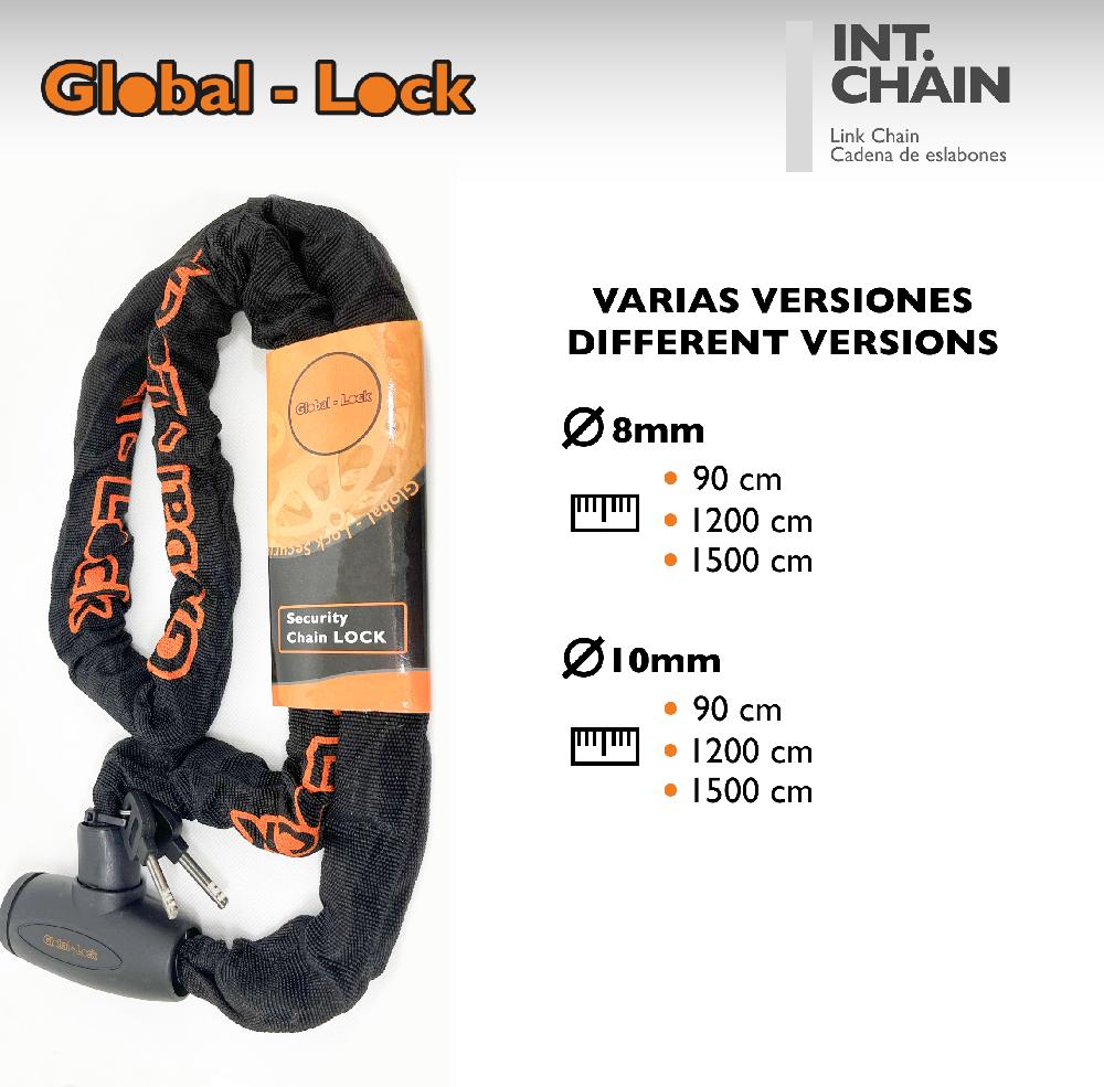 Global-Lock Cadena integrada GL-CI02 (8x1200mm)