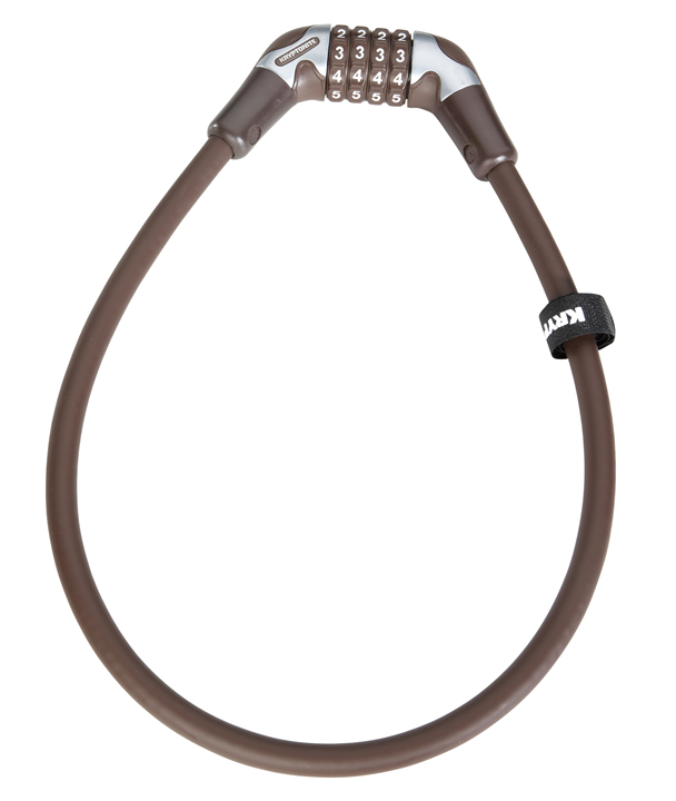 Kryptonite Antirrobo de cable combinación Kryptoflex 1265  (12x650mm) - Color marrón