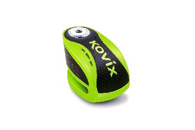 KOVIX KNX6-FG Antirrobo Disco con alarma verde fluor 6 mm.