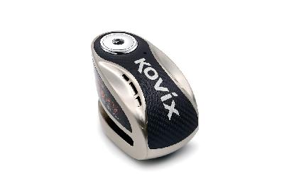 Kovix Candado de disco con alarma KNX10-BM (10 mm.) - Color acero inox